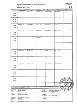 5&ordm; E / 5&ordm; F / 5&ordm; G / 5&ordm; H - Agrupamento de Escolas Artur Gon&ccedil;alves