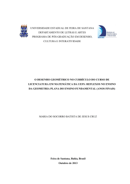 O Desenho Geom&eacute;trico no curr&iacute;culo do curso de