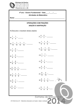 1&ordf; Atividade de Classe, 4&ordm; ano, semana 32