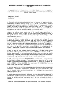 Canal Energia 21.11.07 - Eletrobrás mostra que CDE