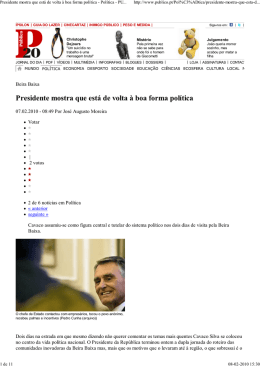 Presidente mostra que está de volta à boa forma