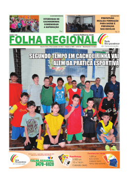 vers&atilde;o em PDF - Jornal Folha Regional