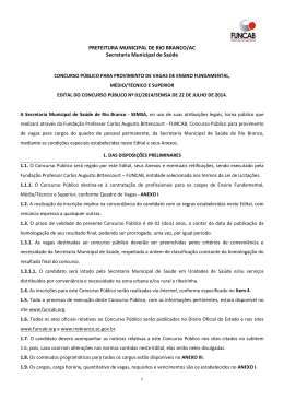 PREFEITURA MUNICIPAL DE RIO BRANCO/AC