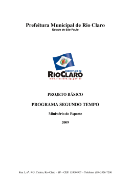 Prefeitura Municipal de Rio Claro - Reposit&oacute;rio Institucional da
