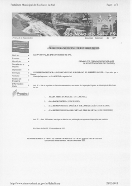 Prefeitura Municipal de Rio Novo do Sul Page 1 of l