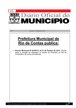 1262 - Portal da Prefeitura Municipal de Rio de Contas