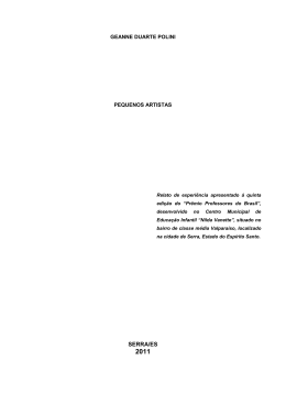 Projeto Pequenos Artistas - Portal do Professor