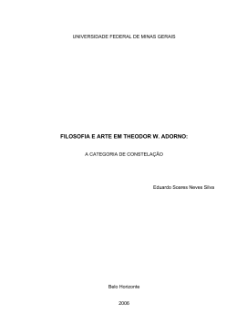 Filosofia e arte em Theodor W. Adorno : a categoria de constela&ccedil;&atilde;o