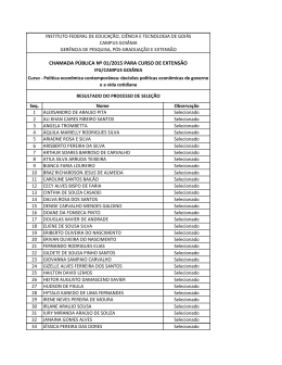 CHAMADA P&Uacute;BLICA N&ordm; 01/2015 PARA CURSO DE EXTENS&Atilde;O