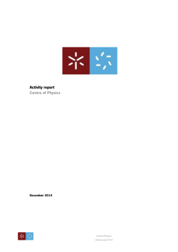 Relat&oacute;rio Actividades CFUM 2014.