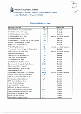 fa, uNIvERsIDAoE DA BEIRA INTERIOR