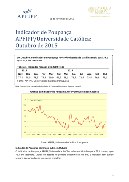 Outubro de 2015 - Universidade Católica Portuguesa