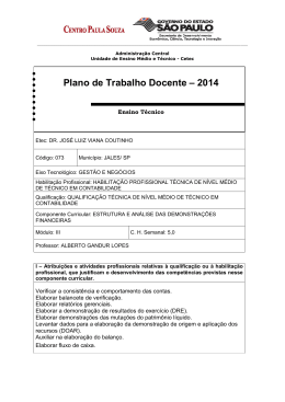 ptd &ndash; estrutura e an&aacute;lise das demostra&ccedil;&otilde;es financeiras
