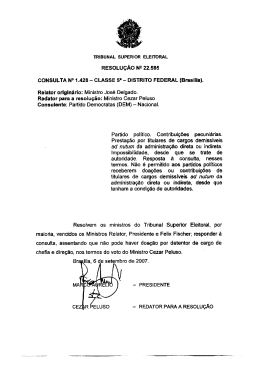 RESOLU&Ccedil;&Atilde;O N&deg; 22.585 CONSULTA N&deg; 1.428 - CLASSE 5a