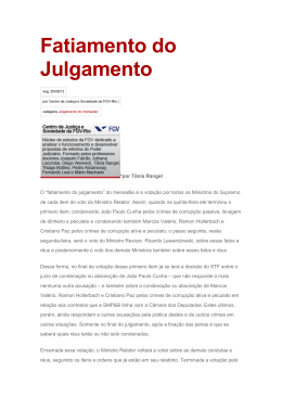 Fatiamento do Julgamento