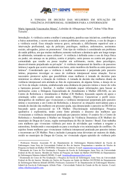 A TOMADA DE DECIS&Atilde;O DAS MULHERES EM