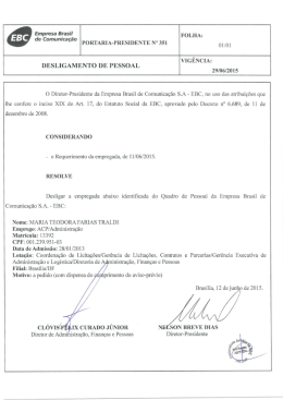 portaria &ndash; presi n&ordm; 351 &ndash; demiss&atilde;o &ndash; maria teodora farias traldi