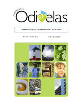 Boletim Final n.º 14-2014 - Câmara Municipal de Odivelas