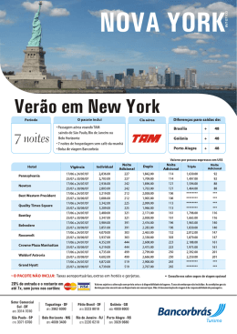 Ver&atilde;o em New York