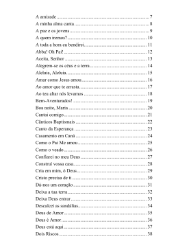 C&acirc;nticos - Cantar em Sol Maior