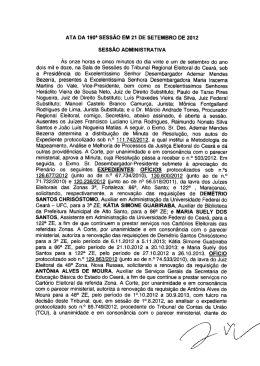 ATA DA 190a sEssÃo EIIII 21 DE sETENIBRo DE 2012 sEssÃo