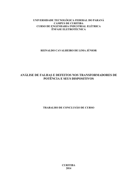 AN&Aacute;LISE DE FALHAS E DEFEITOS NOS