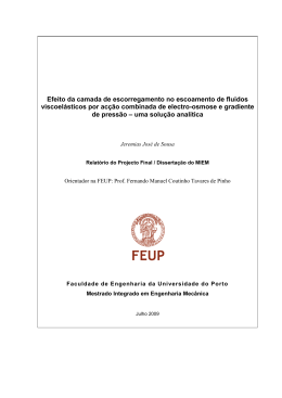 Efeito da camada de escorregamento no escoamento de fluidos