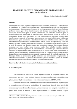 gt6 trabalho docente, precariza&ccedil;&atilde;o do trabalho e educacao fisica