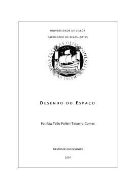 Desenho do Espa&ccedil;o - Reposit&oacute;rio da Universidade de Lisboa