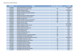 Resultado da Prova Pr&aacute;tica (Listagem PDF)