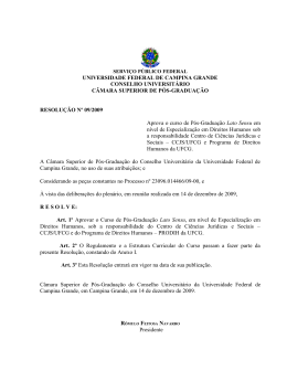 anexo i à resolução n0 - Universidade Federal de Campina Grande