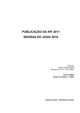Esclarecimentos das Regras de Jogo