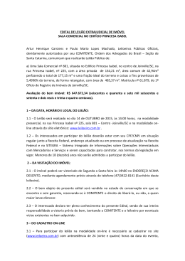 EDITAL DE LEIL&Atilde;O EXTRAJUDICIAL DE IM&Oacute;VEL