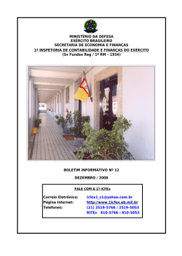 Dezembro - 1&ordf; ICFEx - Ex&eacute;rcito Brasileiro