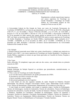 Edital N&ordm; 10/2006 - Comperve