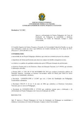 Resolu&ccedil;&atilde;o n&ordm; 12/2013 - Universidade Federal da Para&iacute;ba