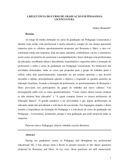 a graduação em pedagogia-licenciatura está em alta