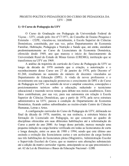 PROJETO POLÍTICO PEDAGÓGICO DO CURSO DE