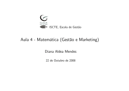 Aula 4 - Matemática (Gestão e Marketing)