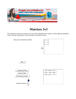 Matrizes 3x3 - Professor Global