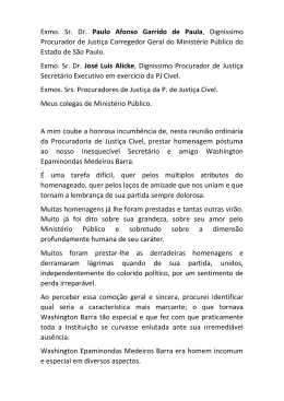 Discurso em Homenagem ao Dr. Barra