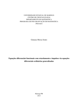 Equa&ccedil;&otilde;es diferenciais funcionais com retardamento e impulsos via
