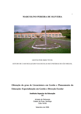 GEST&Atilde;O POR OBJECTIVOS