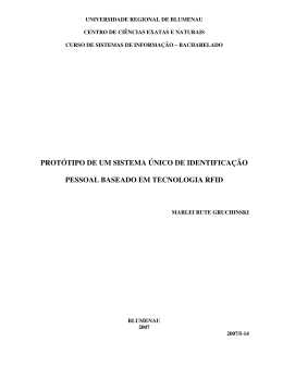 prot&oacute;tipo de um sistema &uacute;nico de identifica&ccedil;&atilde;o pessoal baseado em