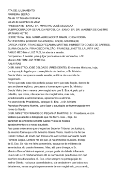 EXMO. SR. MINISTRO JOS - BDJur