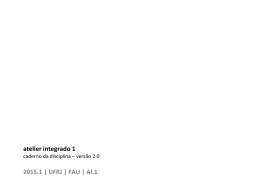 AI.1 - FAU UFRJ | Atelier Integrado I - 2015.2