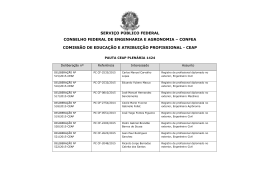 servi&ccedil;o p&uacute;blico federal conselho federal de engenharia e