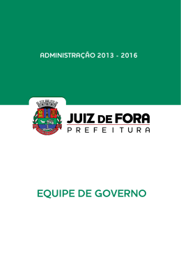 EQUIPE DE GOVERNO - Prefeitura de Juiz de Fora