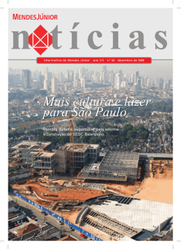 Edi&ccedil;&atilde;o 26 Mais cultura e lazer para S&atilde;o Paulo