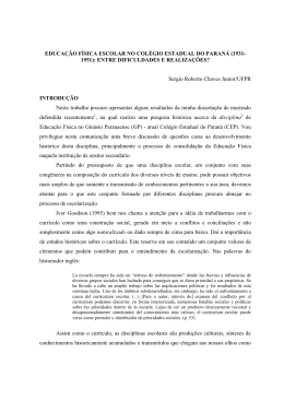 (1931- 1951): ENTRE DIFICULDADES E REALIZAÇÕES?